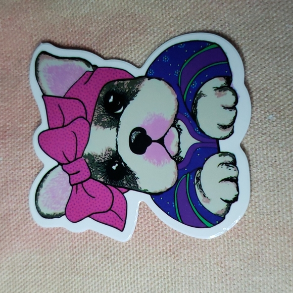 (K) Girly Frenchie Dog Sticker Doggie Dog Mom Puppy - Picture 5 of 5